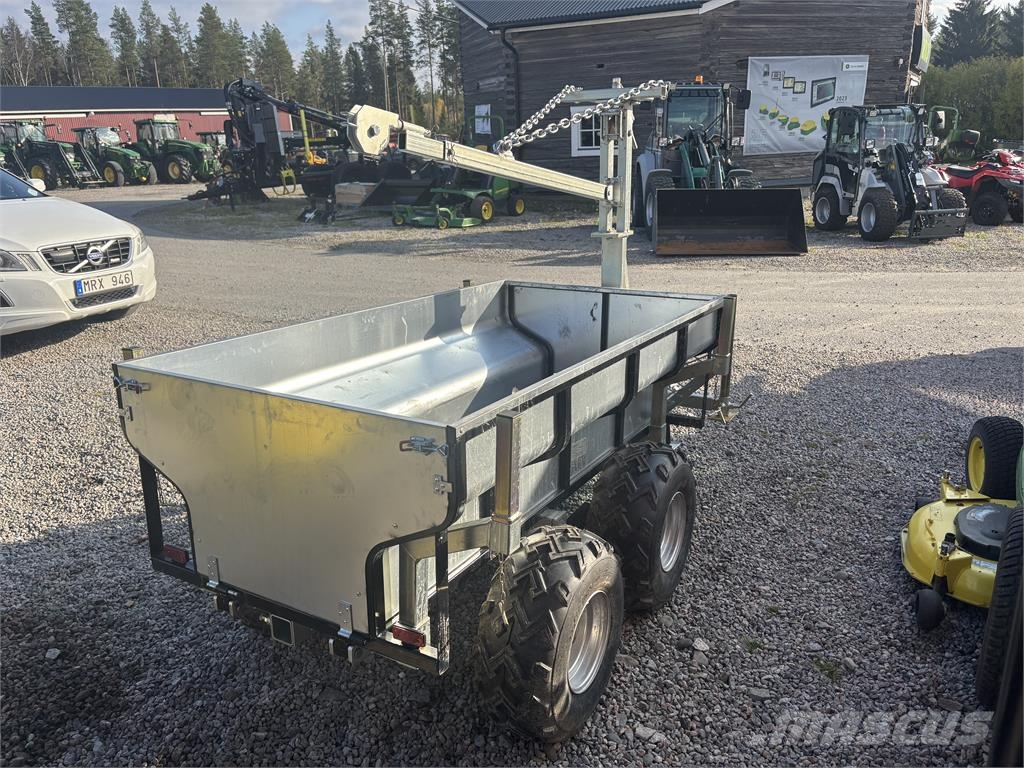 Skogsvagn med flak till ATV Orman römorkları