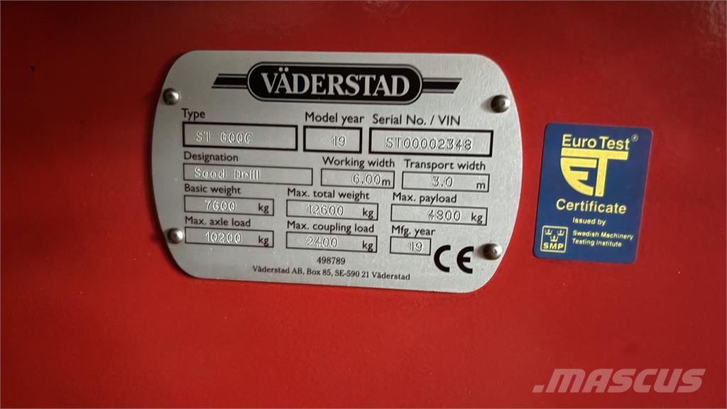Väderstad SPIRIT 600C FIX SÅMASKIN Zaaimachines