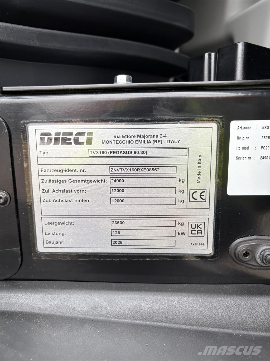 Dieci Pegasus 60.30 مناولات متداخلة