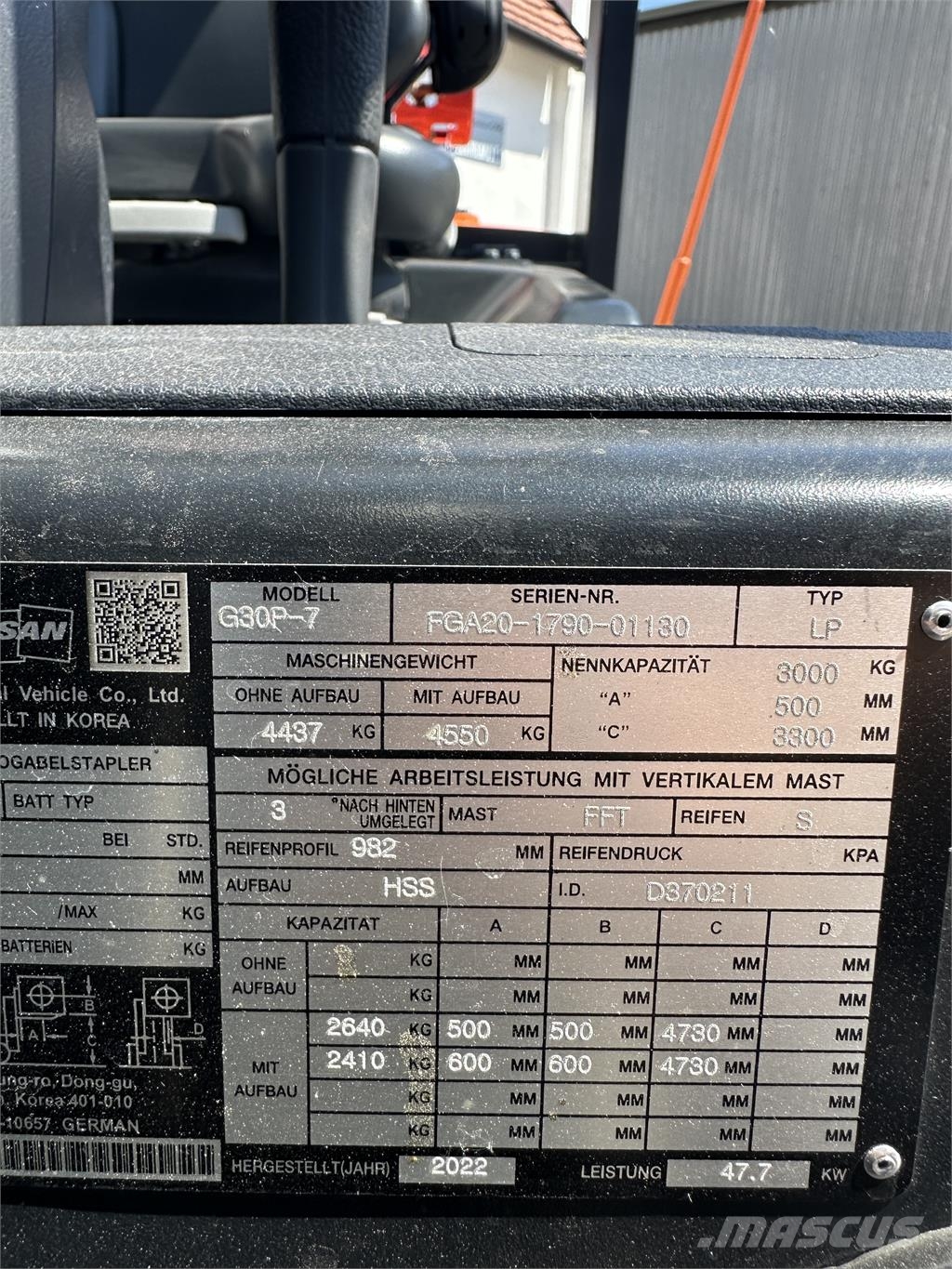 Doosan G30P-7 Vučne prikolice se podiznom košarom