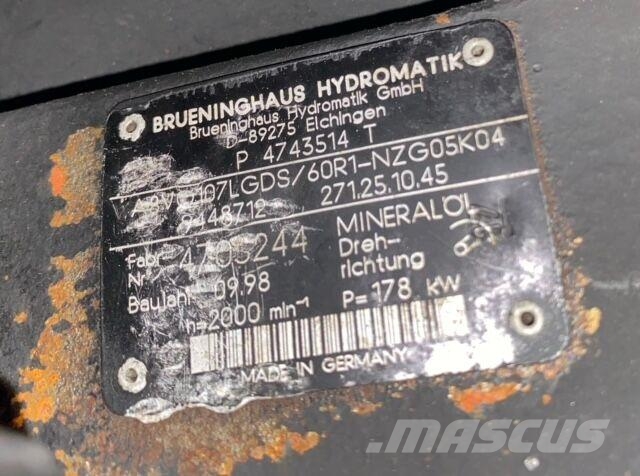 CASE 1288 Bomba Hidráulica A8VO107 Hydraulics