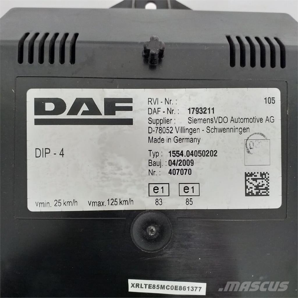 DAF CF / 12A2130 Painel de Instrumentos Elektronik
