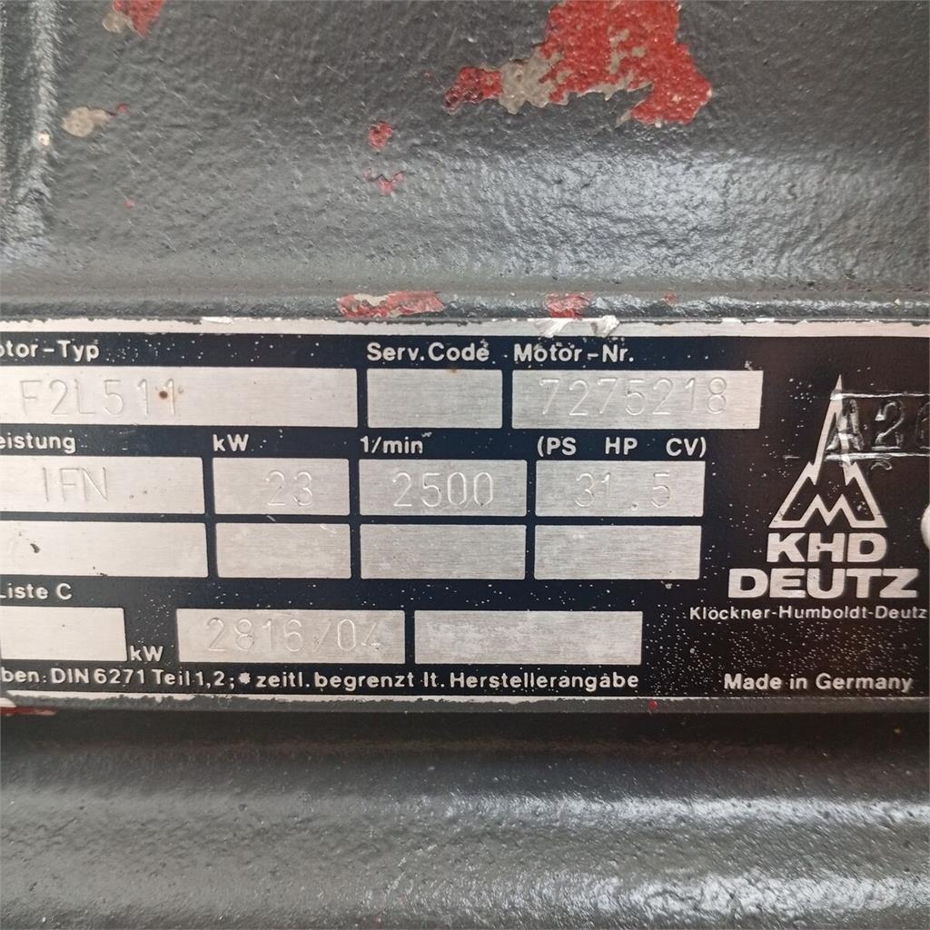 Deutz F2L511 Bloco do Motor Motoren