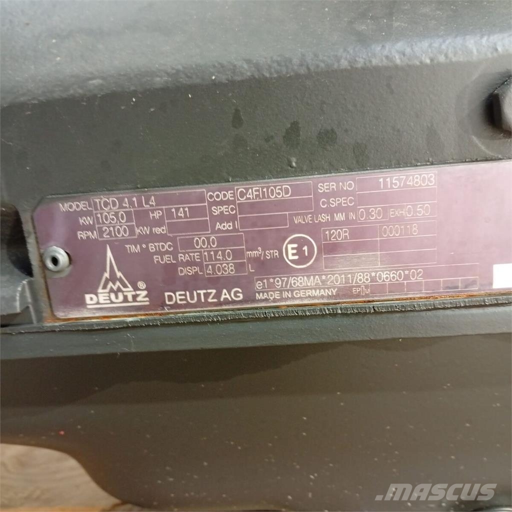 Deutz Fahr Serie 6 Agrotron 6140.4 / TCD 4.1 L4 Motor Co Mootorid