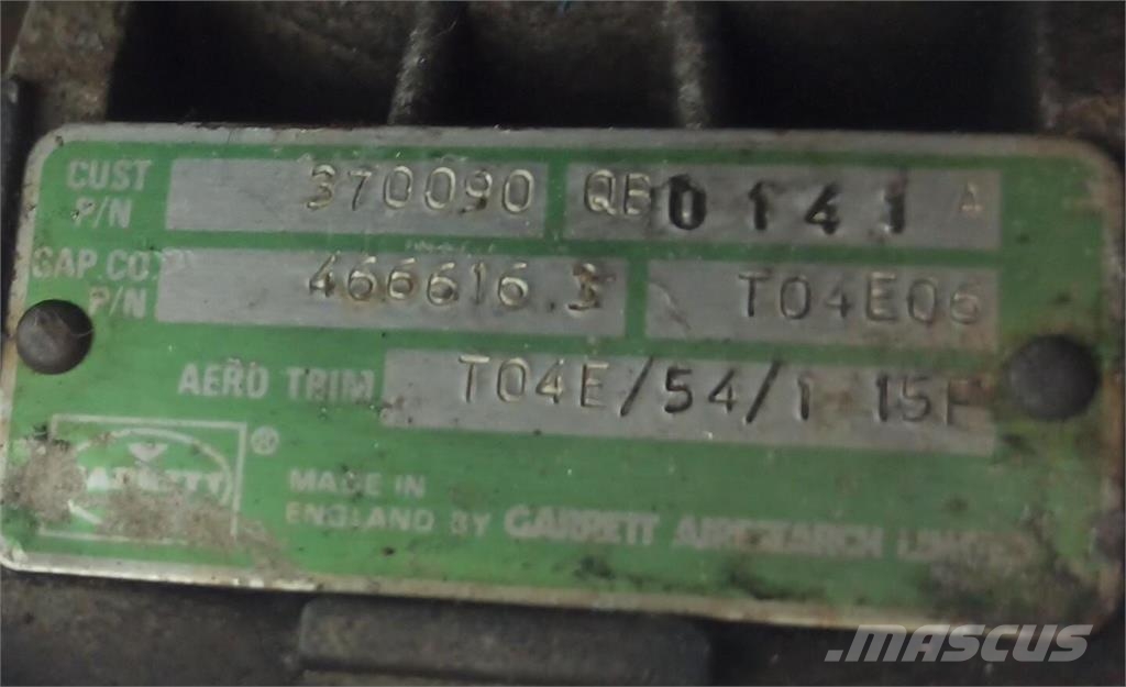  Garrett DSC9 . 08 Turbocompressor TO4E06 Dzinēji
