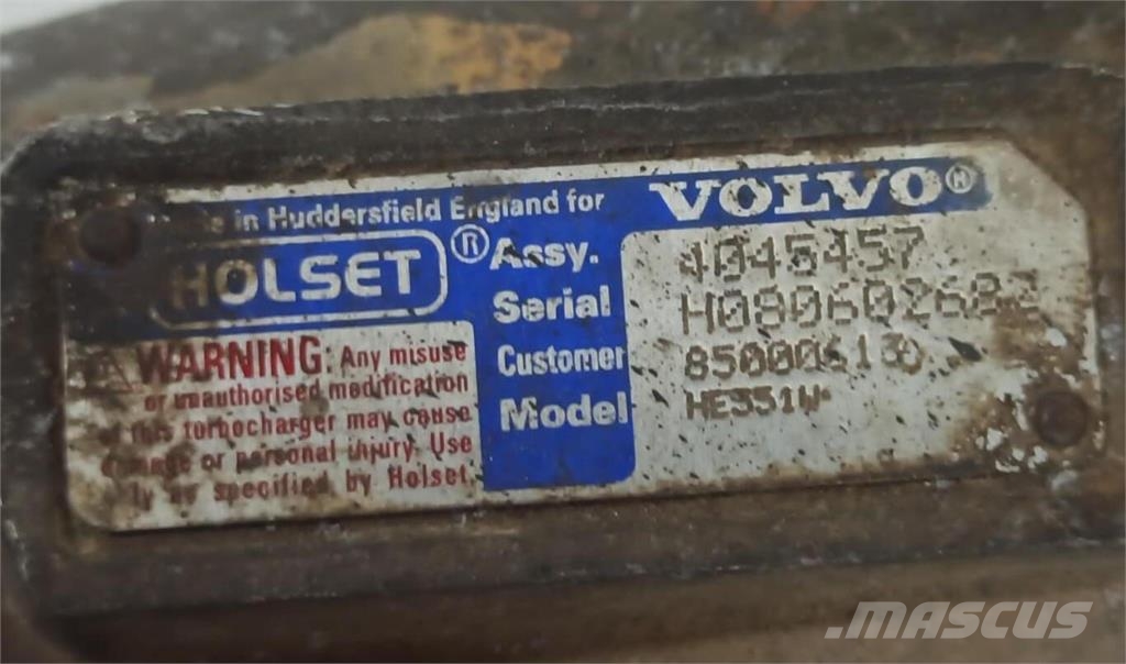 Holset D16C Turbocompressor HE551W Varikliai