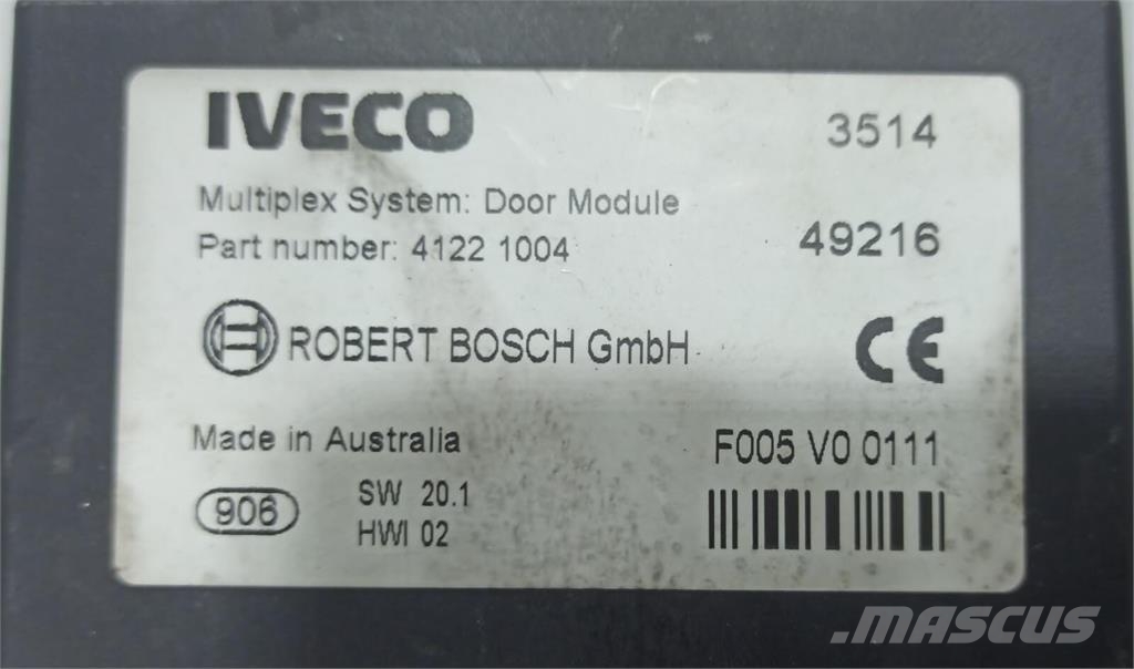 Iveco Stralis Unidade de Controlo de Porta إلكترونيات
