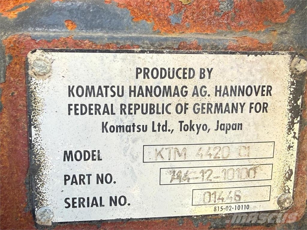 Komatsu WA380 - 3 Sem Bombas hidraulicas Transmissão