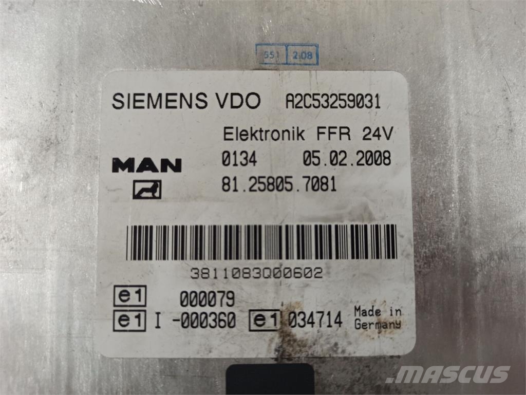MAN TGA Unidade de Controlo FFR Elektronika