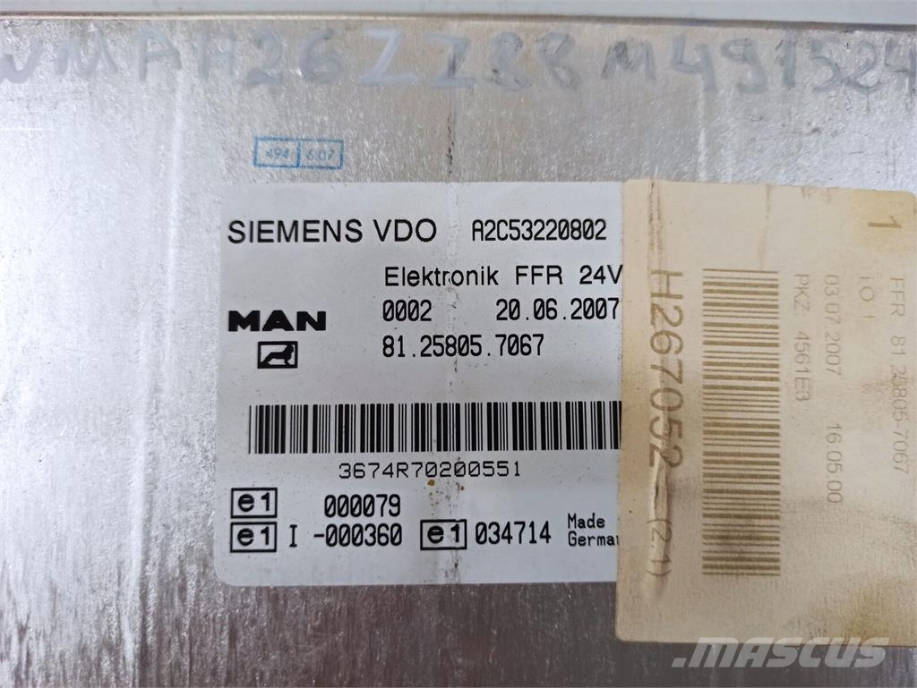 MAN TGA Unidade de Controlo FFR Elektronika
