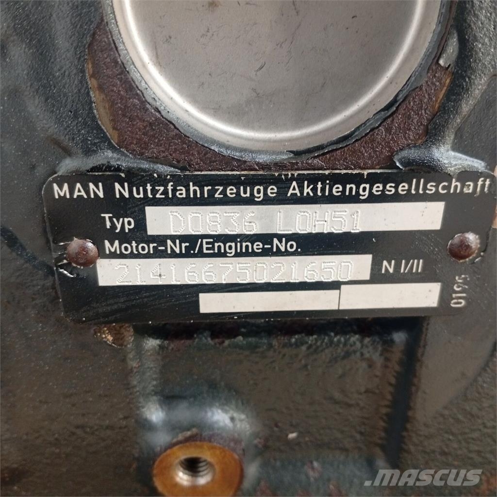 MAN TGM / D0836LF Bloco do Motor D0836LOH51 Moteur