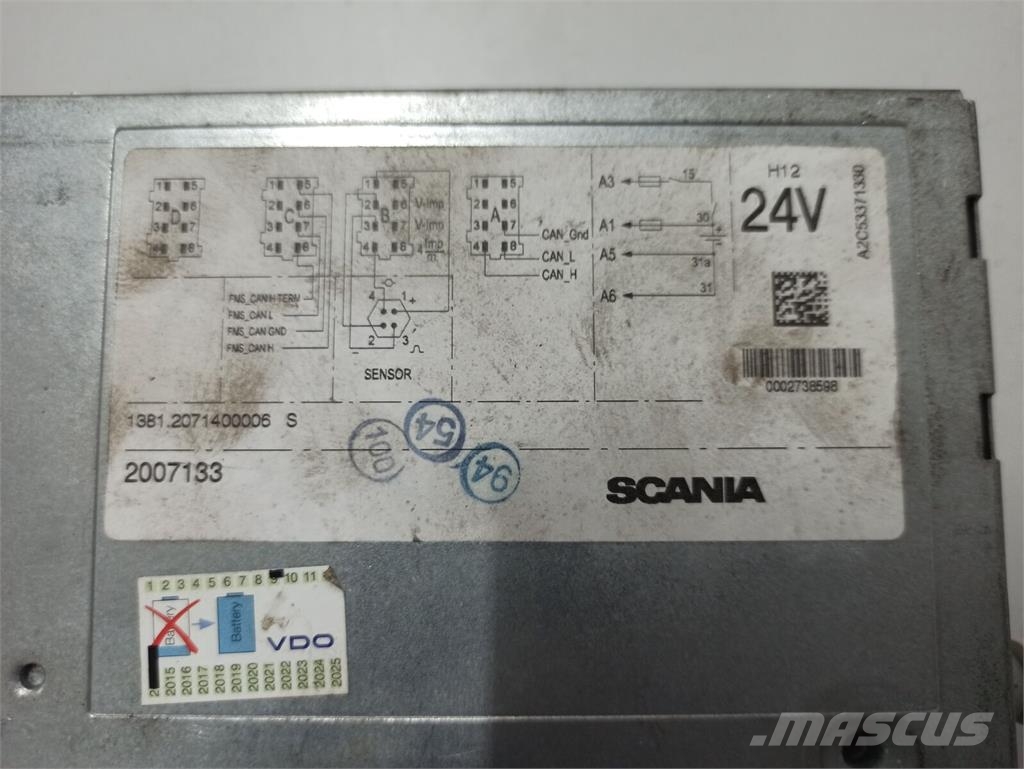 Scania F Tacógrafo F;K;N;P;G;R;T 24v Elektronika