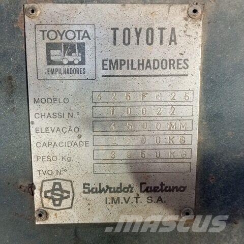 Toyota Empilhador 425FG25 Gas LPG forklifts