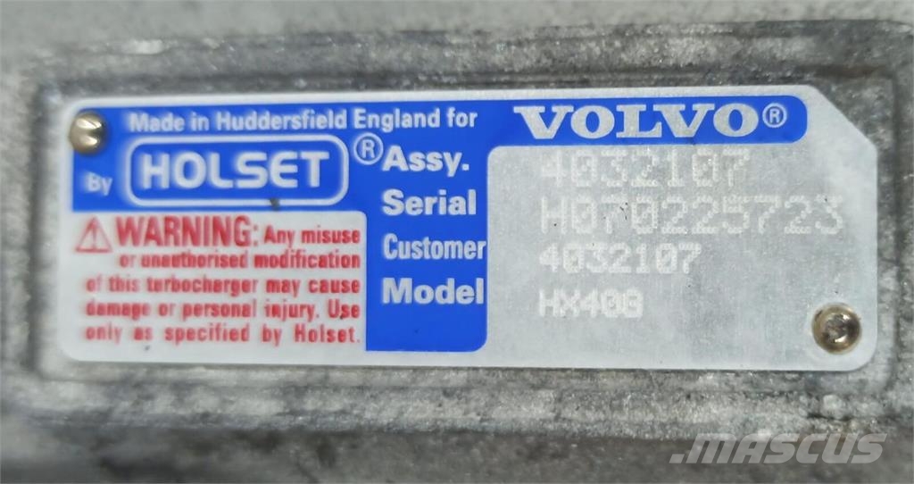 Volvo B10M / DH10 Turbocompressor HX40B DH10B10M Motores