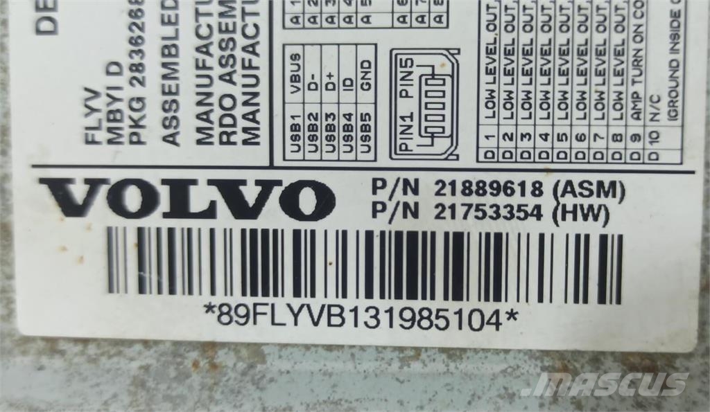 Volvo FH Rádio FH Elektroonikaseadmed