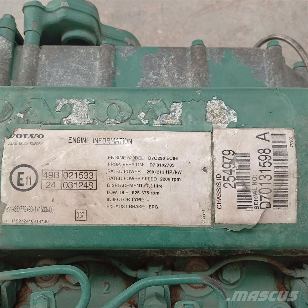 Volvo FM7 / D7C Motor Completo 发动机