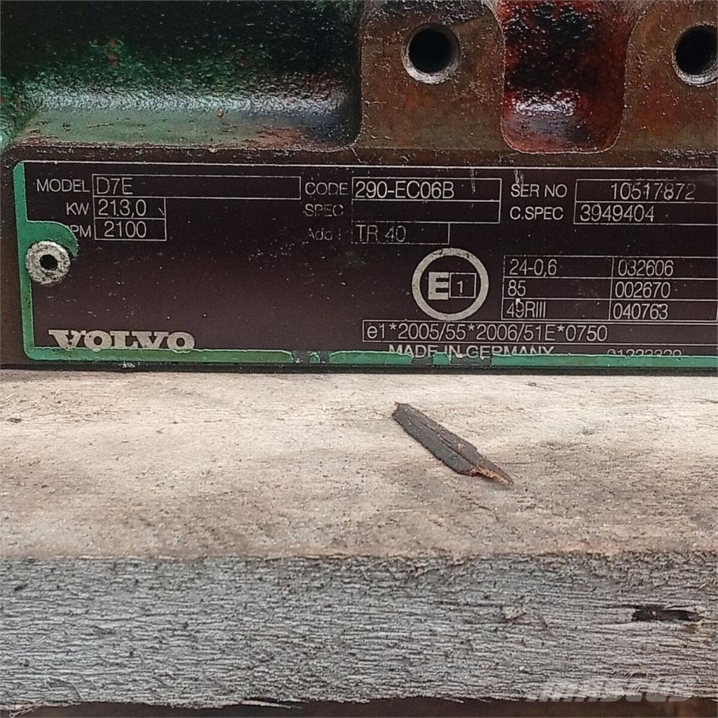 Volvo N/D / D7E Bloco do Motor D7E;Renault DXI7 Dzinēji