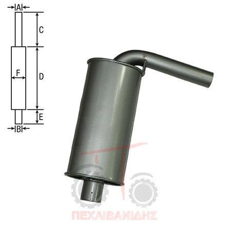 Agco spare part - exhaust system - muffler Agriculture - Others
