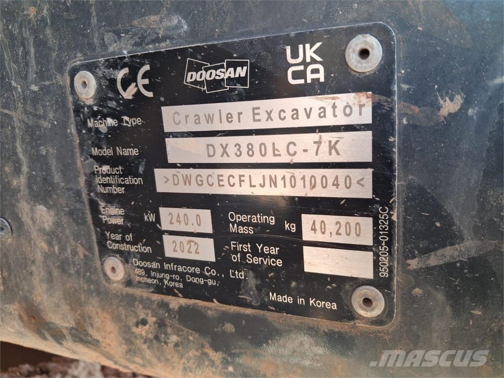 Doosan DX380LC-7K Raupenbagger
