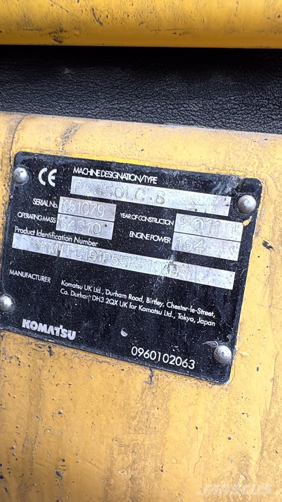 Komatsu PC350LC-8 Lánctalpas kotrók