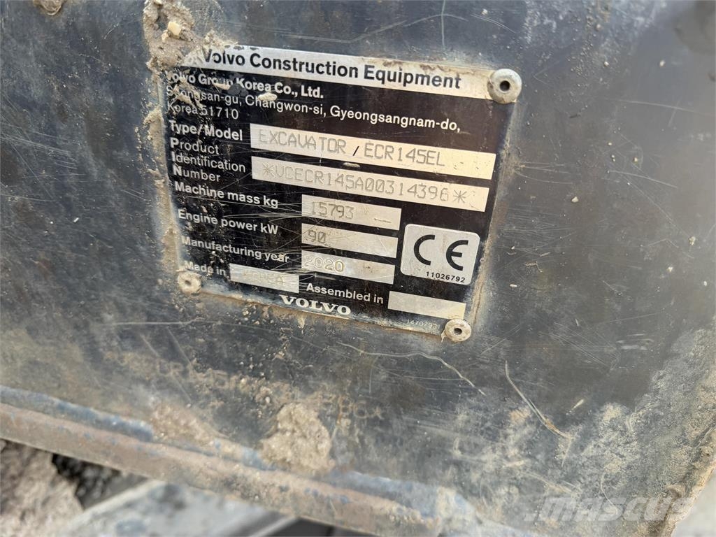 Volvo ECR145EL Gravemaskiner på larvebånd