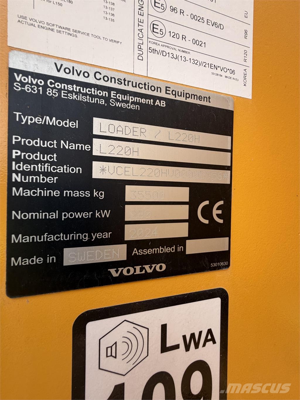 Volvo L220H Utovarivači na točkove