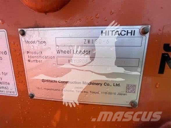 Hitachi ZW180-6 Læssemaskiner på hjul