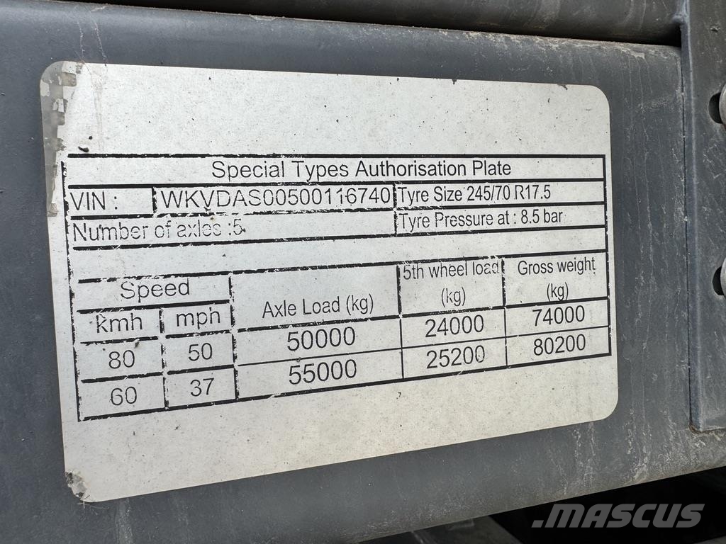 2023 Kassbohrer LB5E - 5 Axle Extending Low Loader 其他貨車