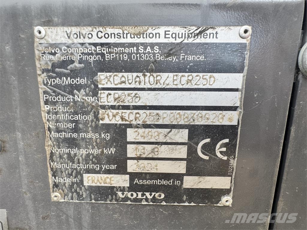 Volvo ECR25D Muut koneet