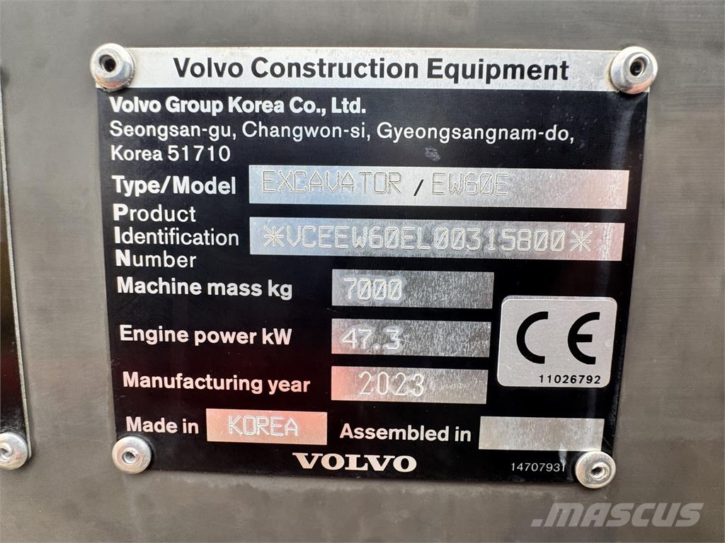 Volvo EW60E Bandgrävare