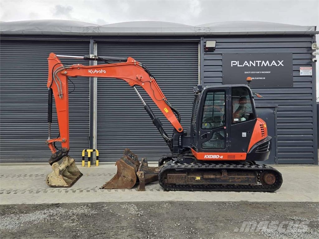 Kubota KX080-4 Midibagger  7t - 12t