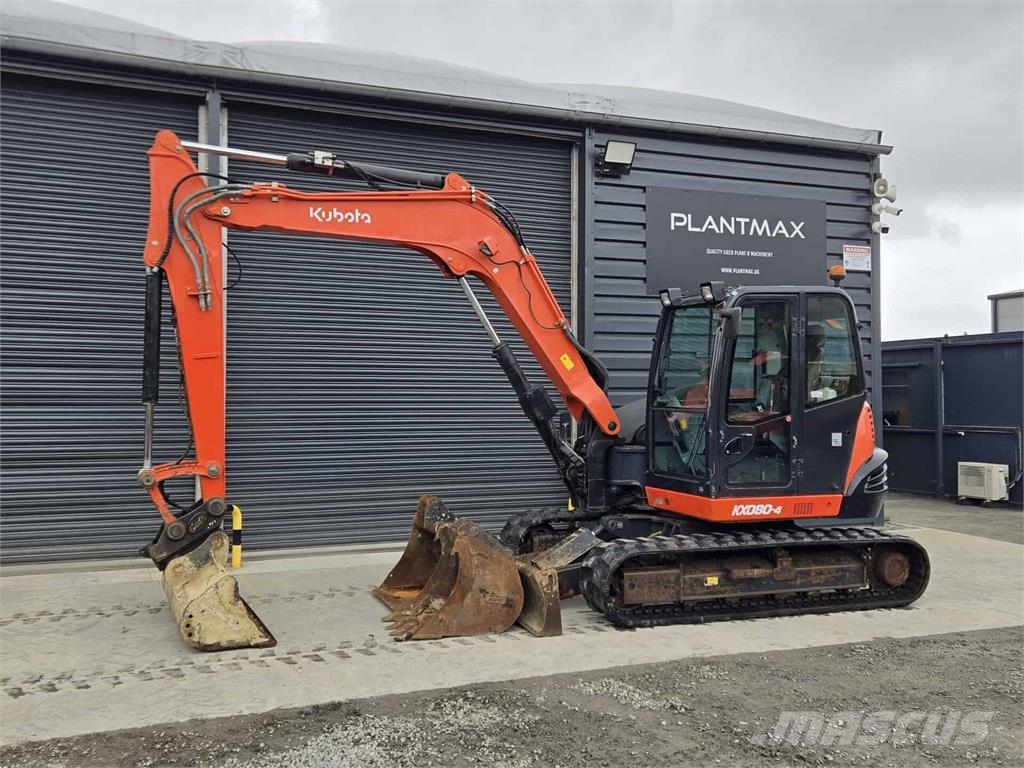 Kubota KX080-4 Vidutinės galios ekskavatoriai 7-12 t