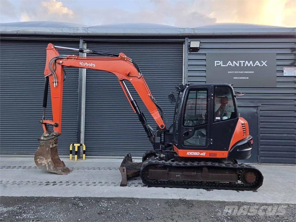 Kubota KX080-4a Vidutinės galios ekskavatoriai 7-12 t