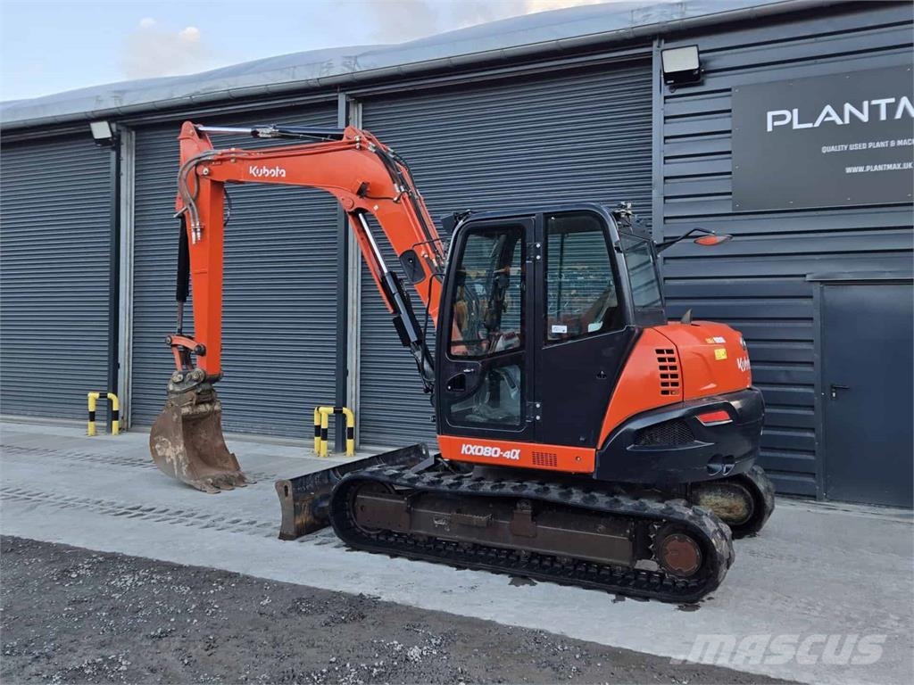 Kubota KX080-4a Vidutinės galios ekskavatoriai 7-12 t
