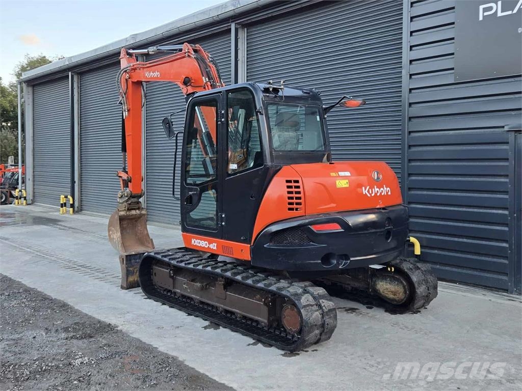 Kubota KX080-4a Vidutinės galios ekskavatoriai 7-12 t
