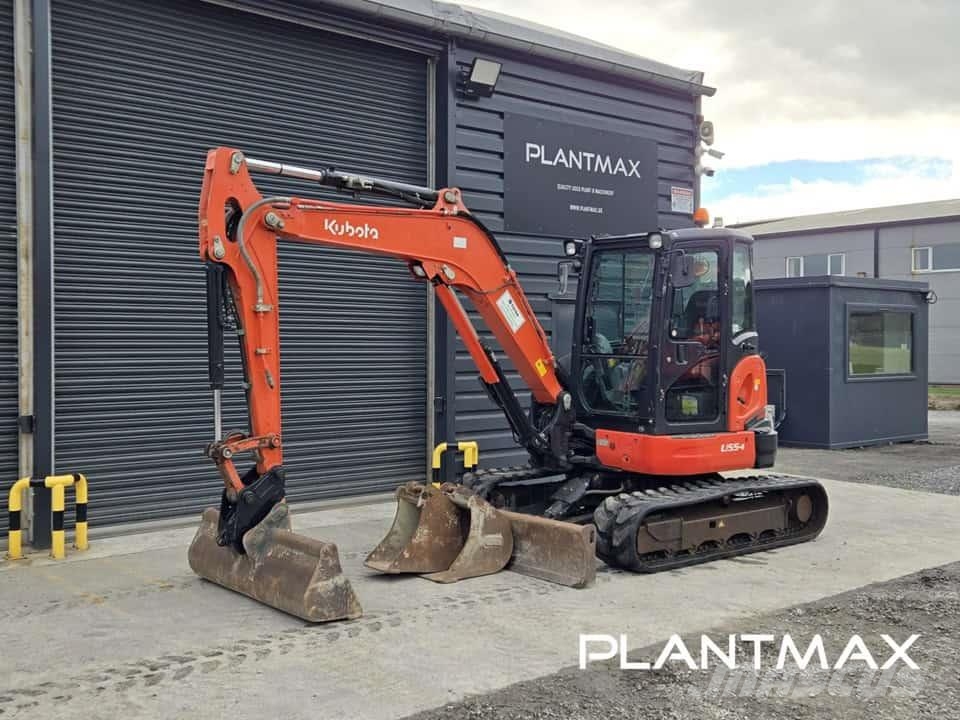 Kubota U55-4 Vidutinės galios ekskavatoriai 7-12 t