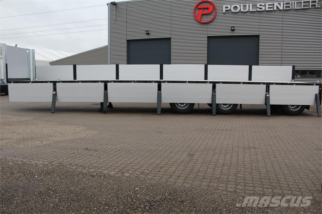 Hangler 13,60 med containerlåse Semi-trailer med lad/flatbed