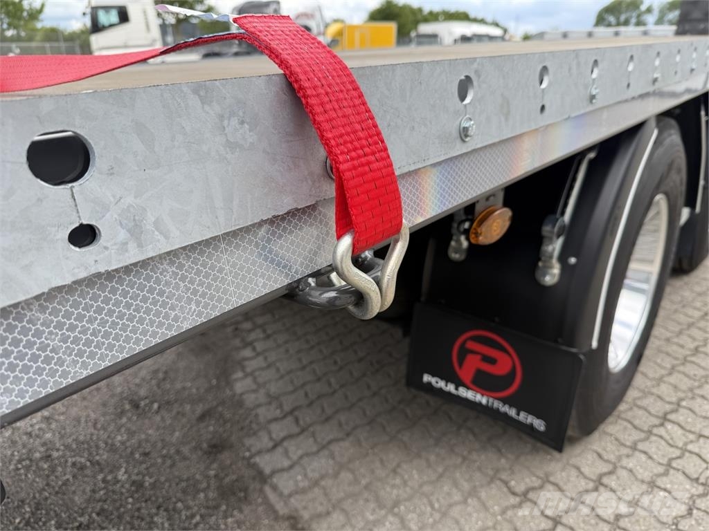Hangler 15-meter halmtrailer - åben trailer نصف مقطورات مسطحة / مفصلية الجوانب