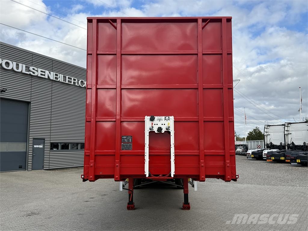 Hangler 15-meter halmtrailer - åben trailer نصف مقطورات مسطحة / مفصلية الجوانب