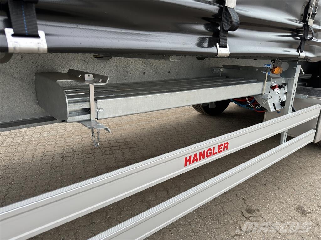 Hangler 3-aks 45-tons gardintrailer truckbeslag Curtainsiderauflieger