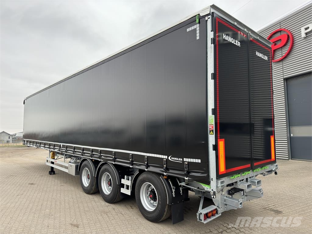 Hangler 3-aks 45-tons gardintrailer truckbeslag Curtainsiderauflieger