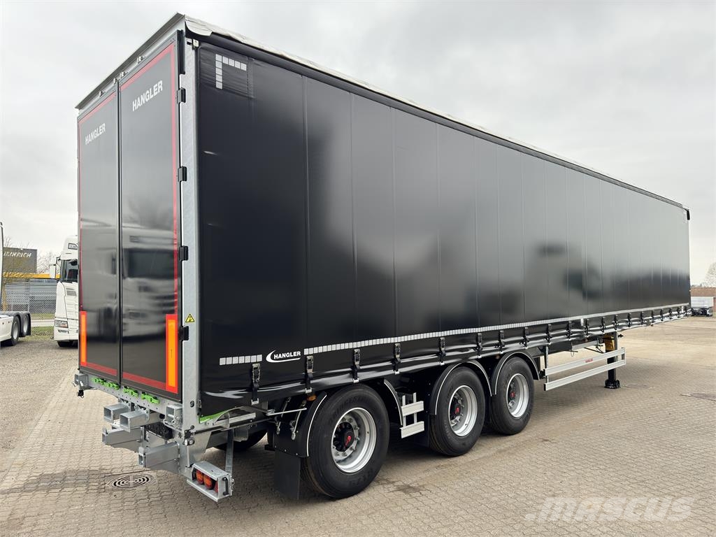 Hangler 3-aks 45-tons gardintrailer truckbeslag Curtainsiderauflieger