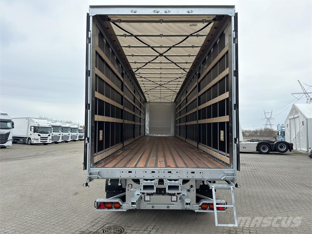 Hangler 3-aks 45-tons gardintrailer truckbeslag Curtainsiderauflieger