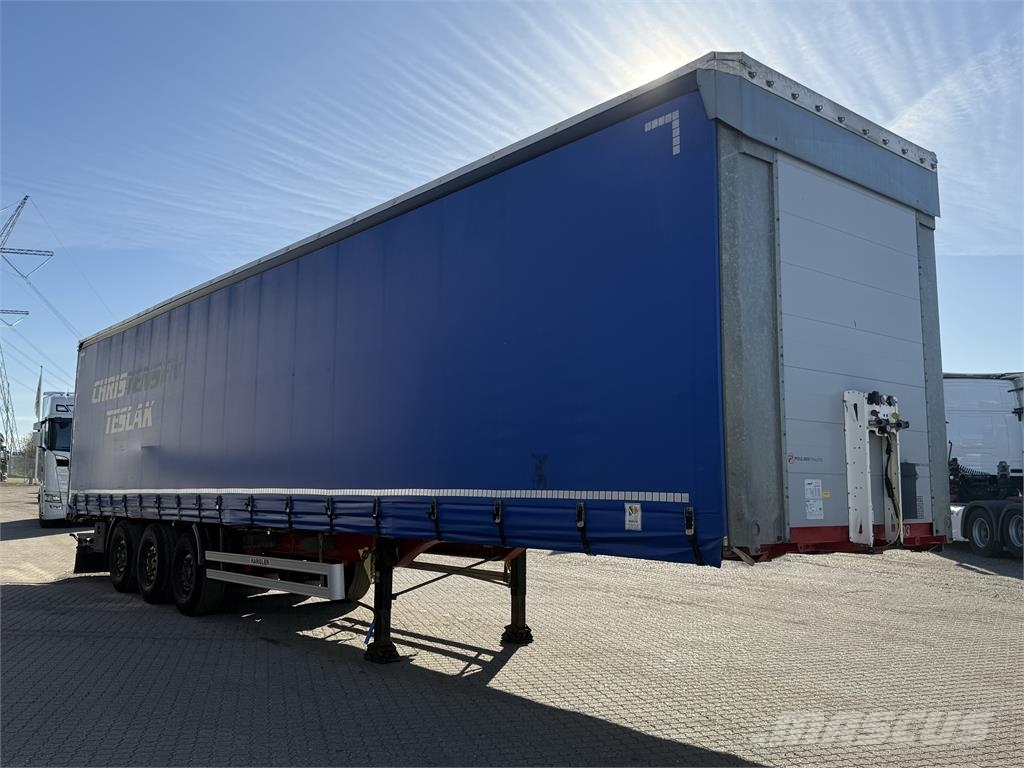 Hangler 3-aks gardintrailer Tents puspiekabes