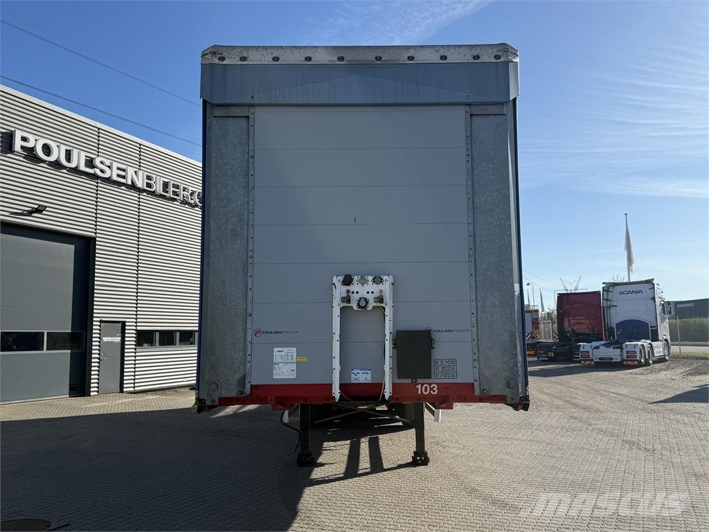Hangler 3-aks gardintrailer Tents puspiekabes
