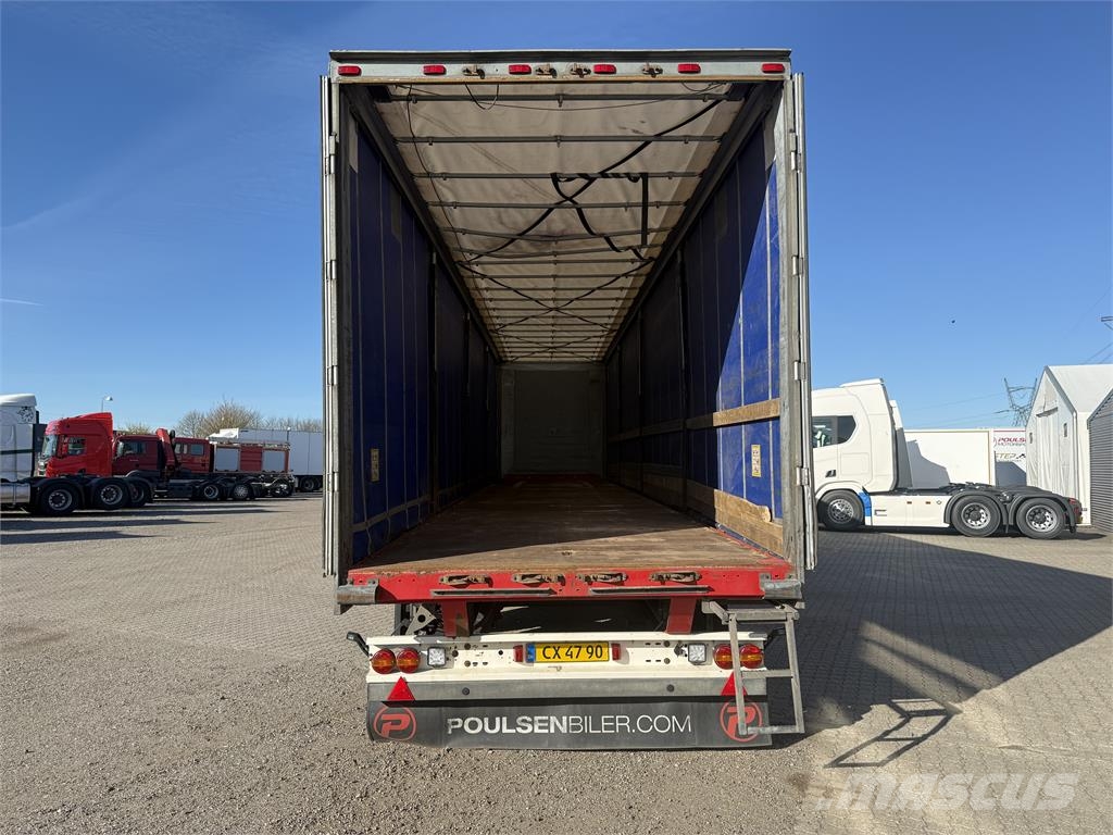 Hangler 3-aks gardintrailer Tents puspiekabes