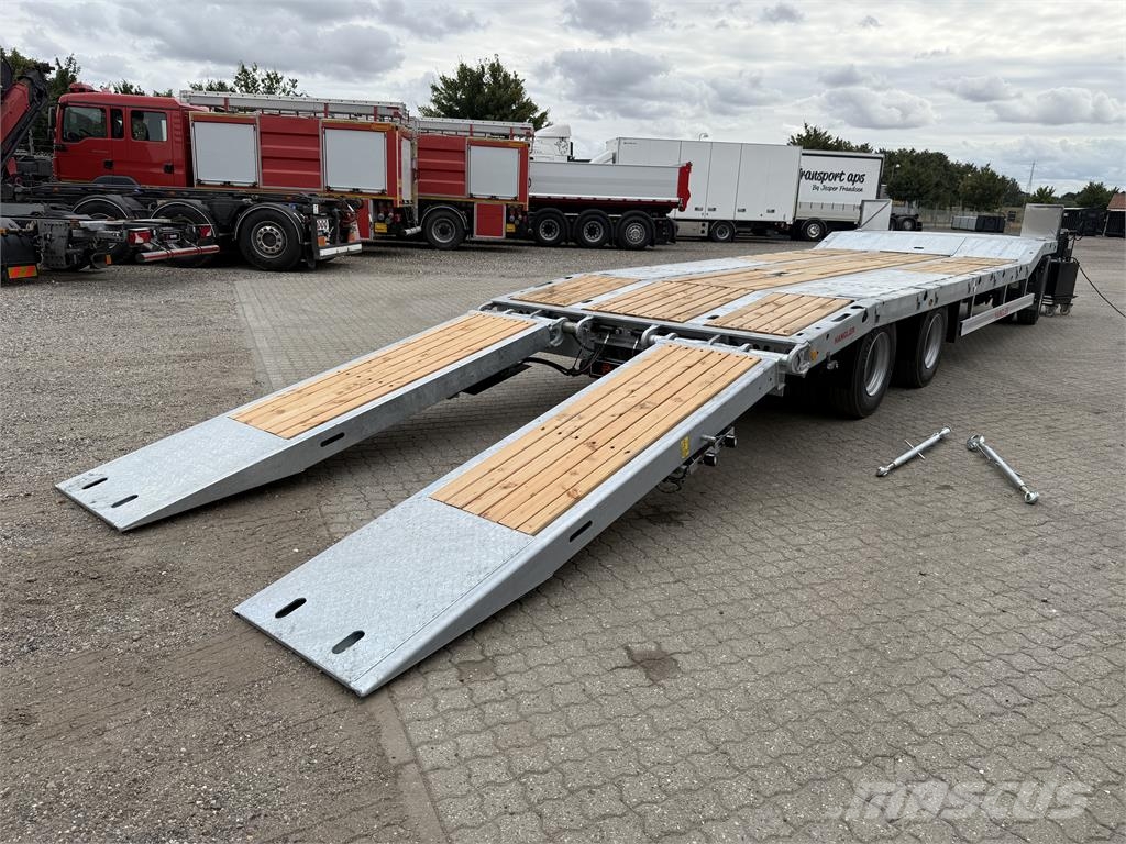 Hangler 3-aks, Hydraulisk ramper, Galvaniseret. Góndola de cama rebajada