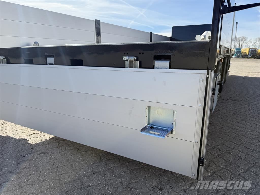 Hangler 3-aks kærre alu-sider + alu-ramper Plataforma plana/laterales abatibles