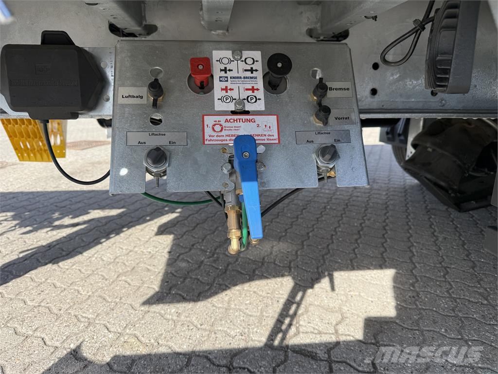 Hangler 3-aks kærre alu-sider + alu-ramper Plataforma plana/laterales abatibles