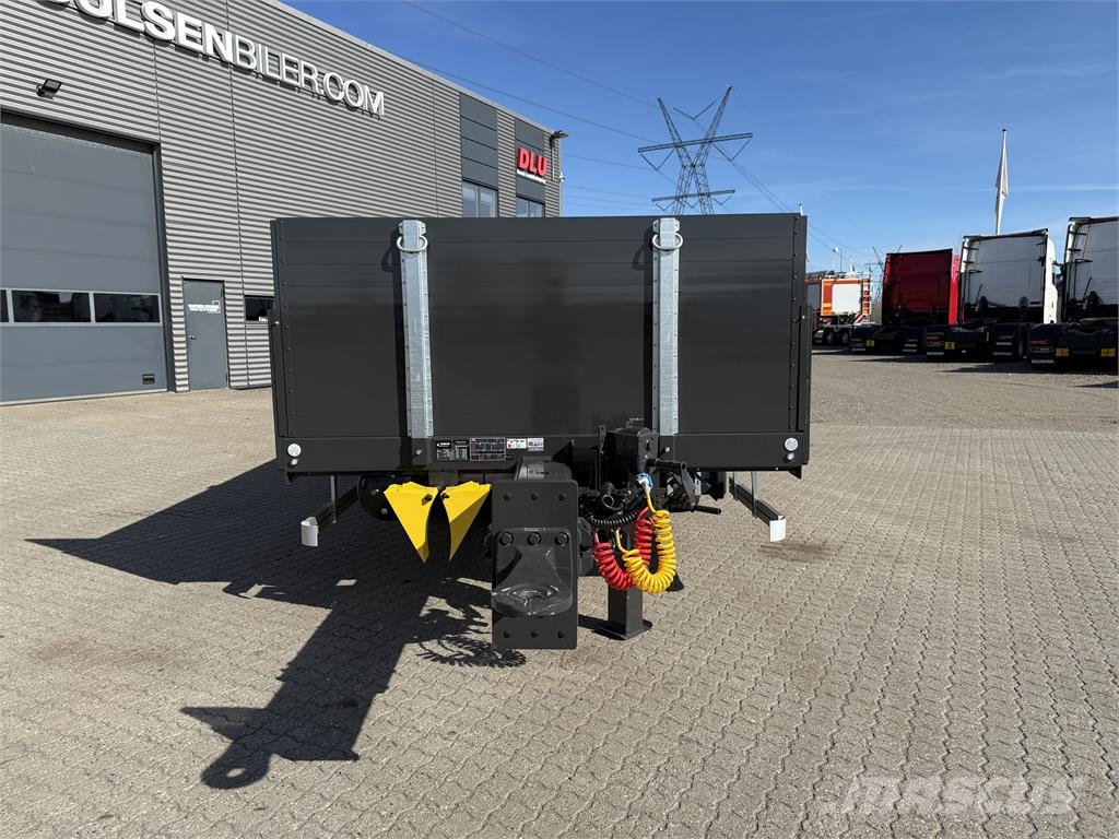 Hangler 3-aks kærre alu-sider + alu-ramper Plataforma plana/laterales abatibles